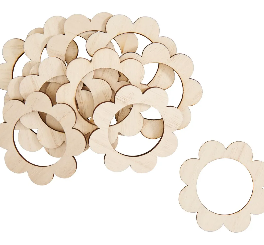 VBS Holz, Mdf & Pappmaché>Serviettenring "Blume"