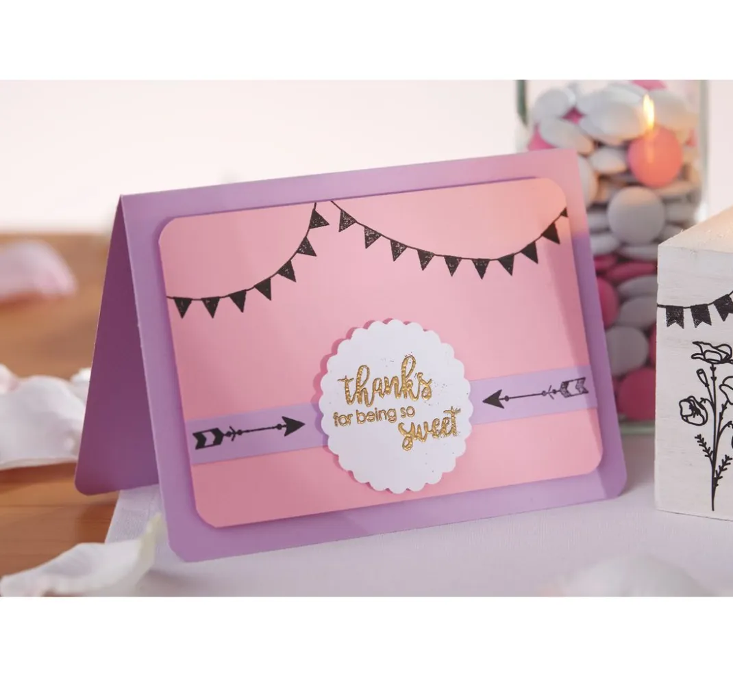 VBS Scrapbooking|Kartengestaltung>Silikonstempel "Hugs and kisses"