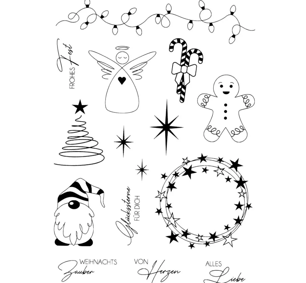 VBS Kartengestaltung|Stempel & Zubehör>Silikonstempel "Weihnachtszauber"