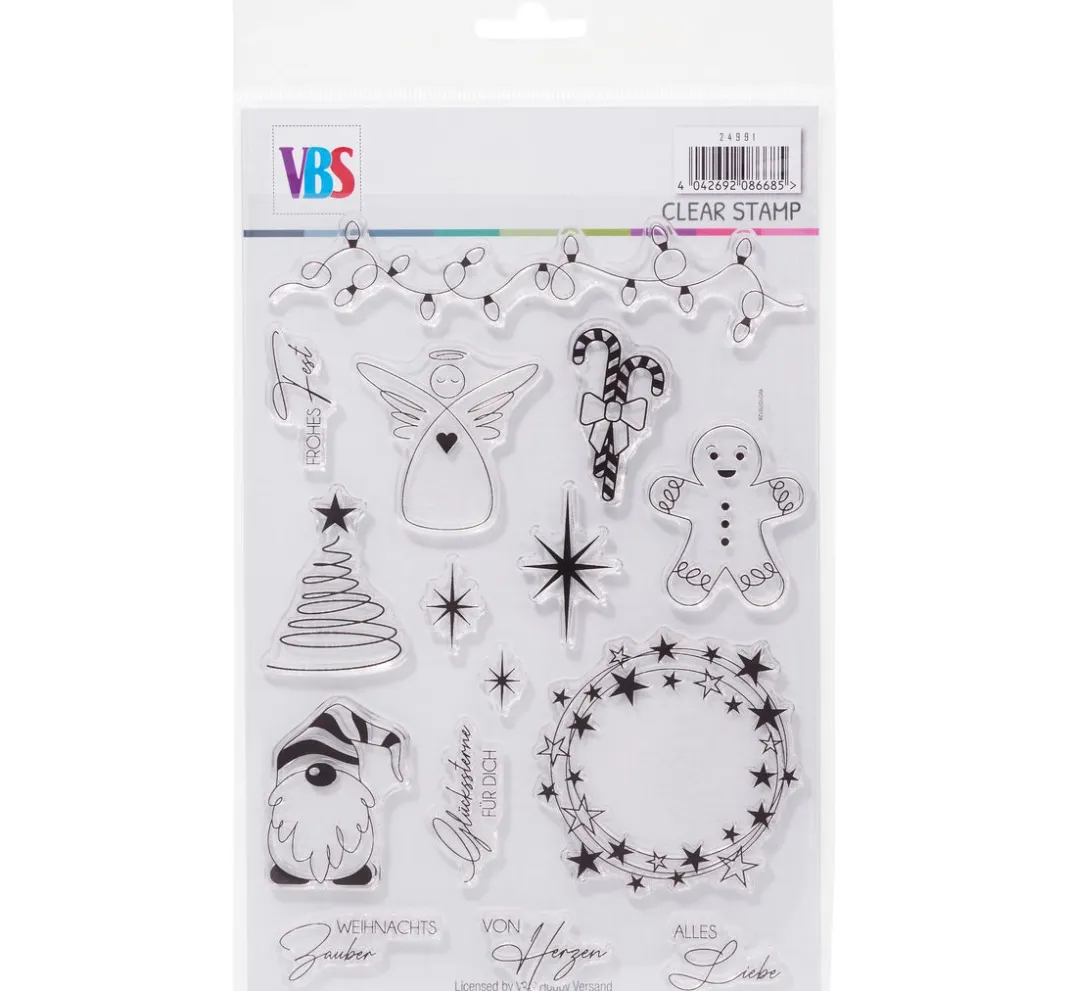 VBS Kartengestaltung|Stempel & Zubehör>Silikonstempel "Weihnachtszauber"