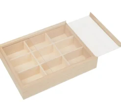 Kinder VBS Holz|Brandmalerei>Sortierbox mit 9 Fächern