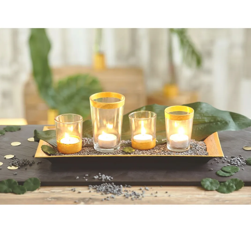 VBS Glasgravur|Glas- & Porzellanmalerei>Teelichtgläser, 4er-Set