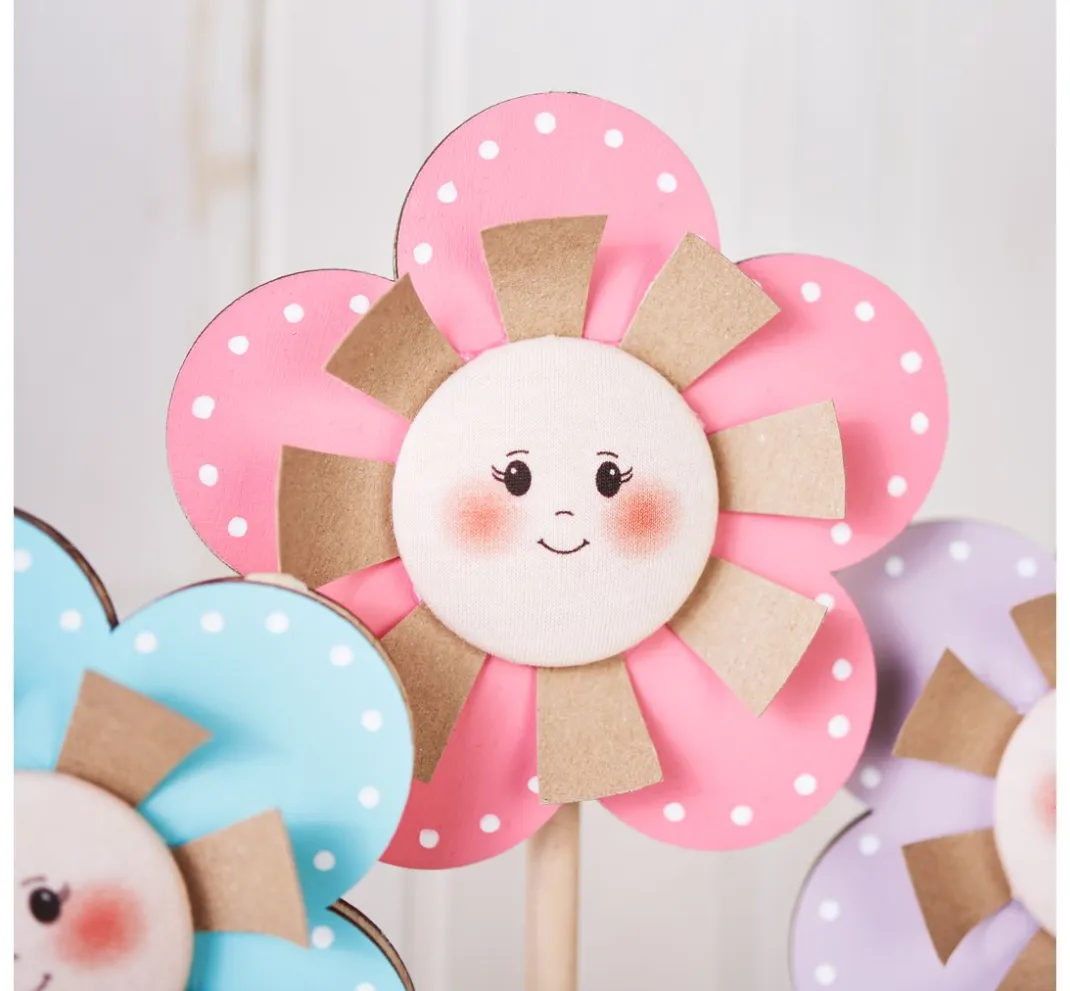 VBS Serviettentechnik|Holz, Mdf & Pappmaché>Teelichthalter "Blume"