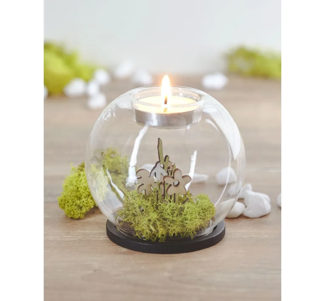 VBS Glasgravur|Glas- & Porzellanmalerei>Teelichthalter "Glaskugel"