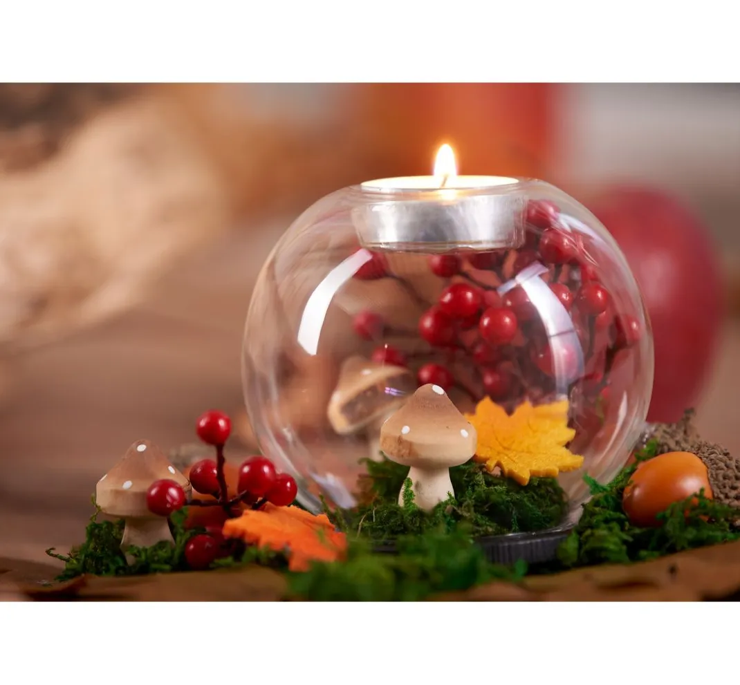 VBS Glasgravur|Glas- & Porzellanmalerei>Teelichthalter "Glaskugel"