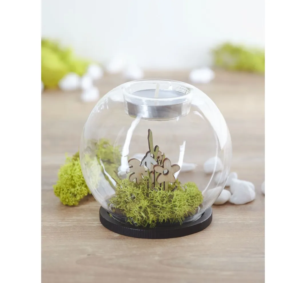VBS Glasgravur|Glas- & Porzellanmalerei>Teelichthalter "Glaskugel"