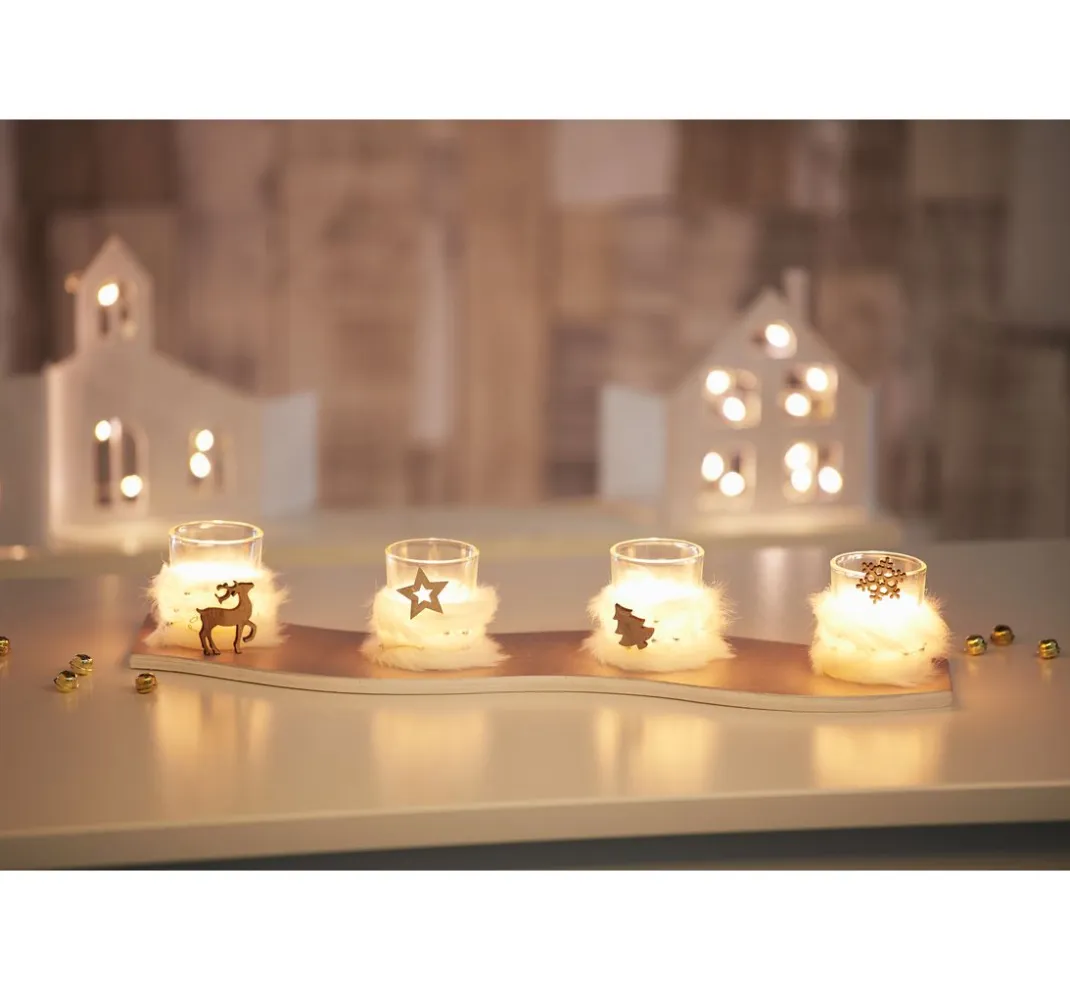 VBS Serviettentechnik|Holz, Mdf & Pappmaché>Teelichthalter "Harmonie"
