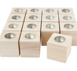 VBS XXL Decoupage|Décopatch>VBS Teelichthalter "Würfel", 15 Stück