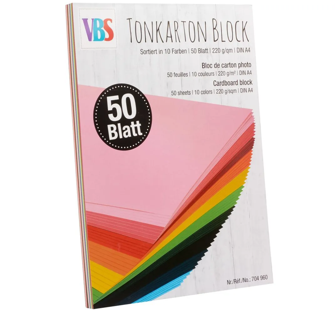 Kinder VBS Papier|Tonpapier & Fotokarton>Tonkarton-Block