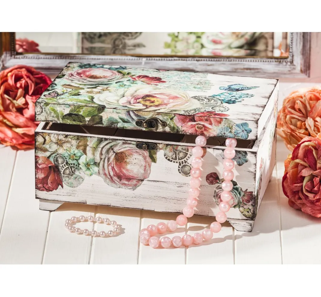 VBS Serviettentechnik|Decoupage>Truhe mit Einsatz