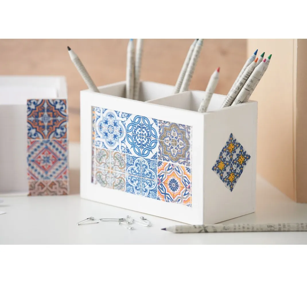 VBS Serviettentechnik|Decoupage>Utensilienbox mit 2 Fächern