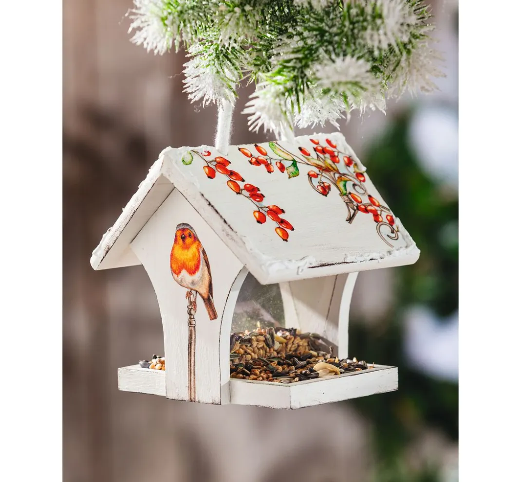 Kinder VBS Holz|Serviettentechnik>Vogel-Futterhaus zum Aufhängen