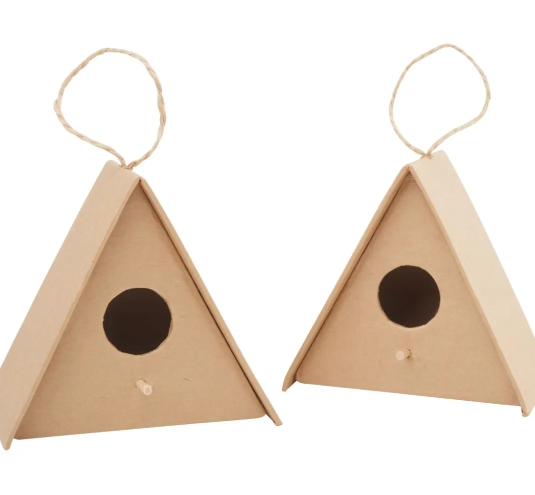 Kinder VBS Holz|Decoupage>Vogelhaus, dreieckig