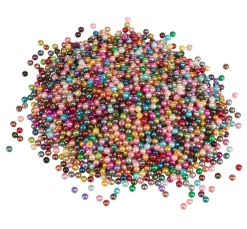 VBS XXL Wachsperlen|Perlensterne>VBS Wachsperlen "Bunter Mix", Ø 6 mm, 250 g