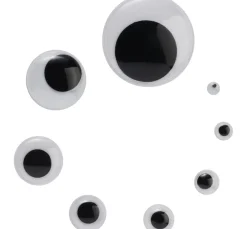 Kinder VBS XXL Wackel- & Tieraugen|Bastelzubehör>VBS Wackelaugen zum Aufkleben "Rund", 6 mm, 3.000 Stück