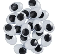 Kinder VBS Wackel- & Tieraugen|Bastelzubehör>Wackelaugen zum Aufkleben "Oval", 20 mm, 20 Stück