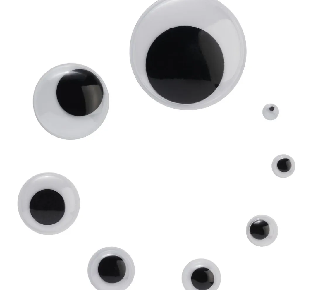 Kinder VBS XXL Wackel- & Tieraugen|Bastelzubehör>VBS Wackelaugen zum Aufkleben "Rund", 20 mm, 400 Stück