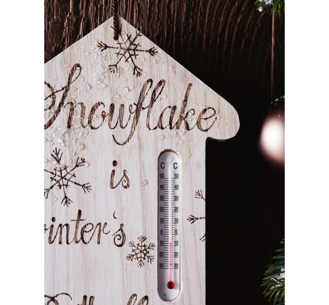 VBS Brandmalerei|Serviettentechnik>Wandthermometer "Haus"