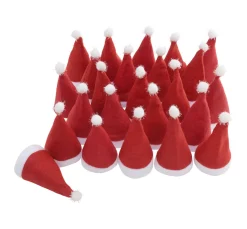 VBS XXL Bastelzubehör>VBS Weihnachtsmützen für 5 cm Kopfdurchmesser, 24 Stück