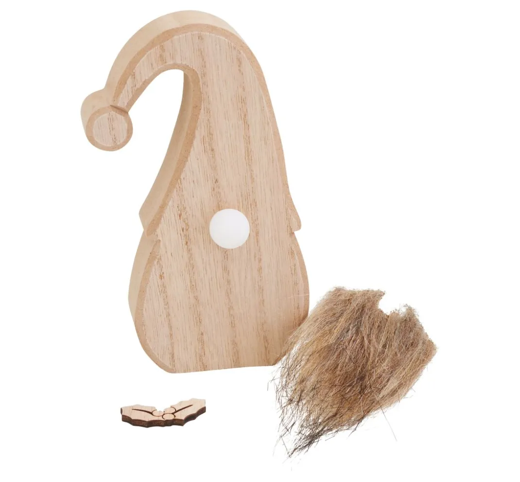 VBS Holz, Mdf & Pappmaché>Wichtel mit LED Nase, 3-tlg.