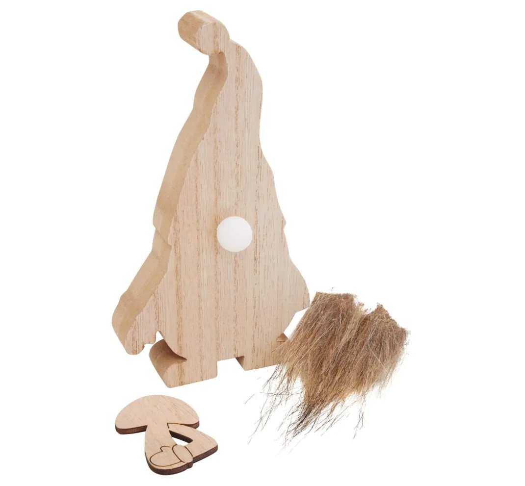 VBS Holz, Mdf & Pappmaché>Wichtel mit LED Nase, 3-tlg.