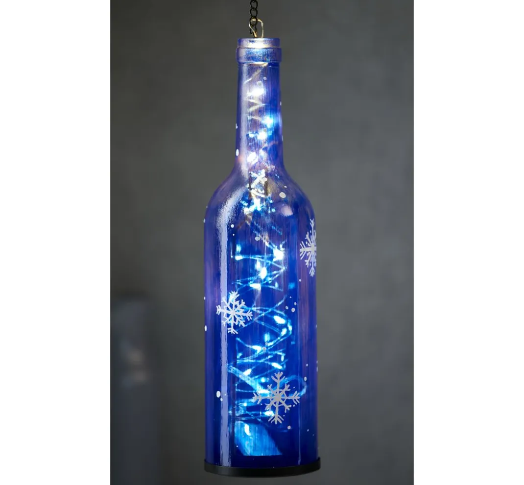 VBS Decoupage|Glasgravur>Windlicht "Flasche", Höhe 29 cm