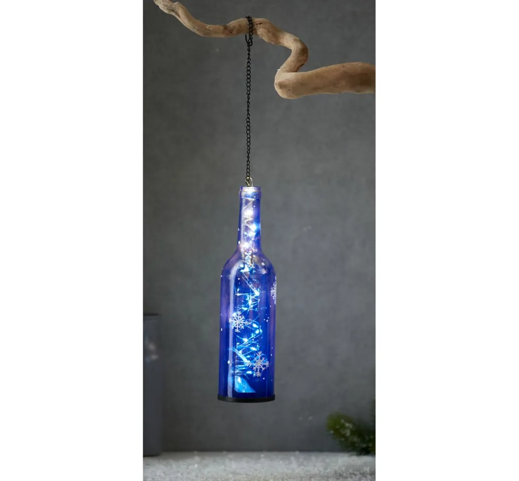 VBS Decoupage|Glasgravur>Windlicht "Flasche", Höhe 29 cm