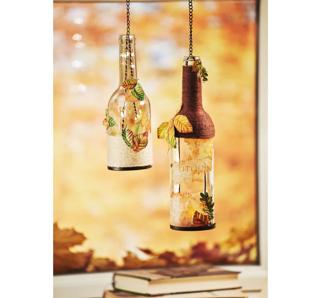 VBS Decoupage|Glasgravur>Windlicht "Flasche", Höhe 29 cm