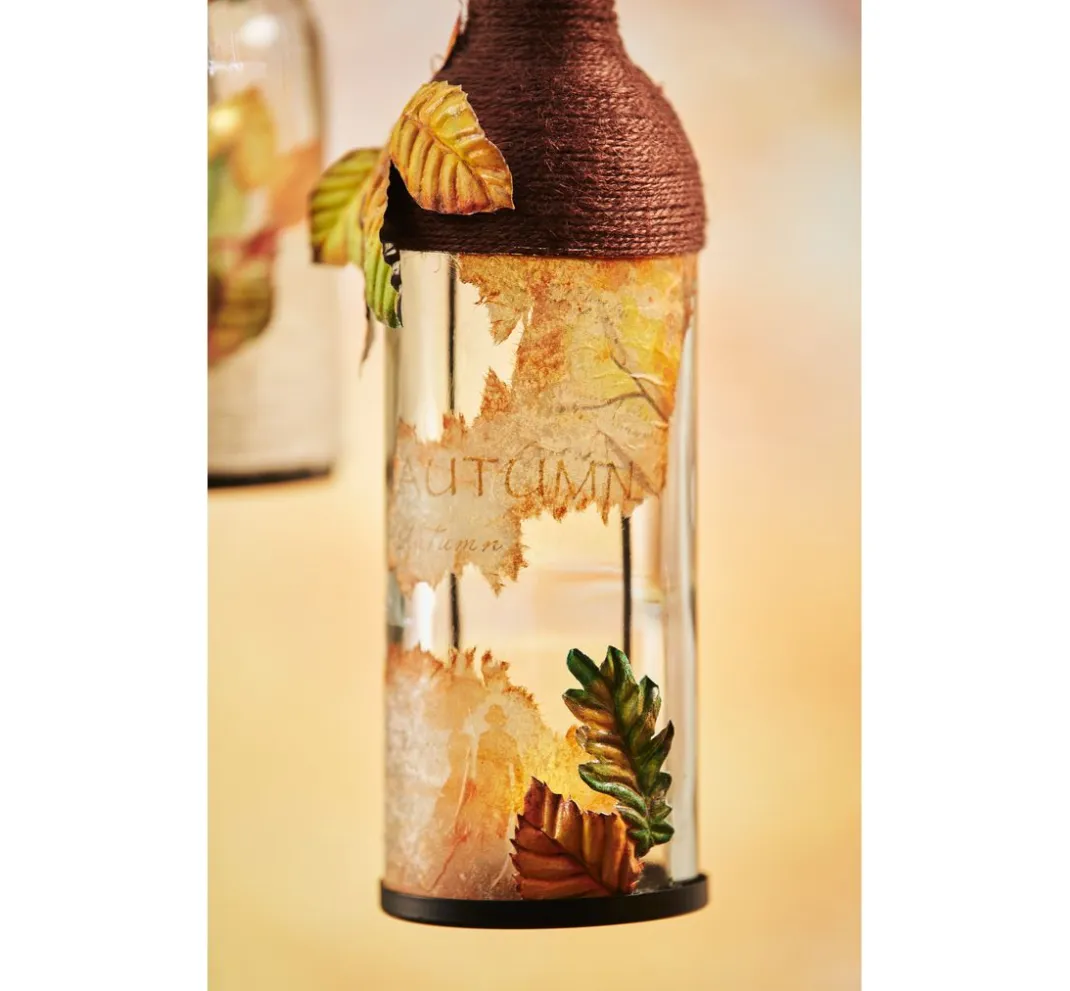 VBS Decoupage|Glasgravur>Windlicht "Flasche", Höhe 29 cm