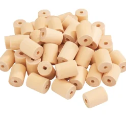 Kinder VBS XXL Holzperlen|Perlen>Bastel-Holzperle "Rolle", 50 Stück