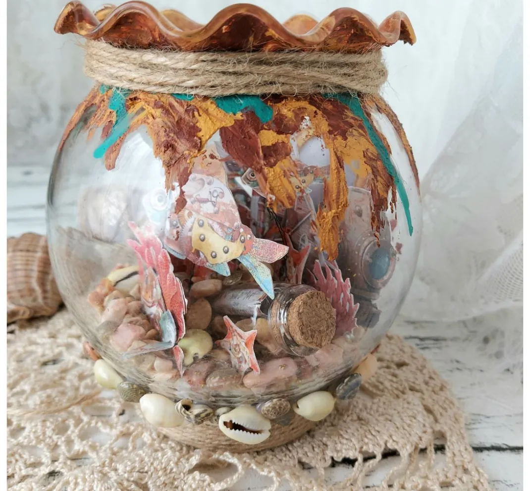 Ciao Bella Transparentpapier|Dekoelemente>Vellum Paper "Coral Reef"