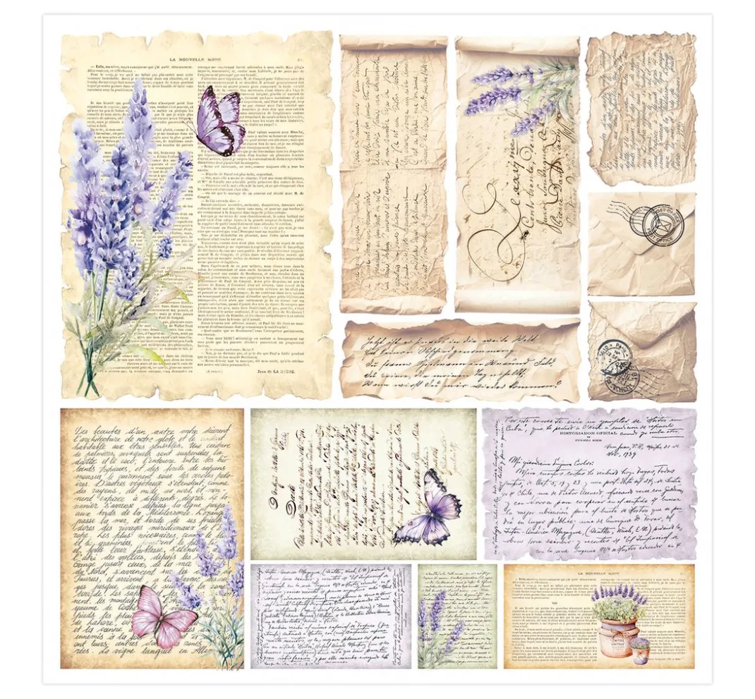 Ciao Bella Transparentpapier|Dekoelemente>Vellum Paper "Morning in Provence"