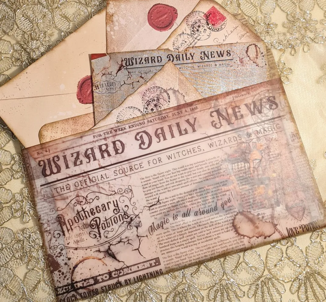 Ciao Bella Transparentpapier|Dekoelemente>Vellum Paper "Wizard Academy"