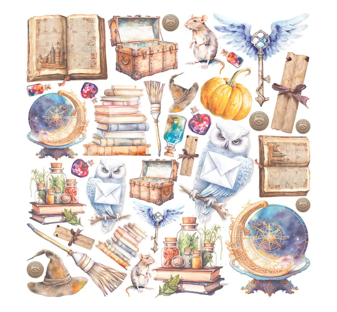 Ciao Bella Transparentpapier|Dekoelemente>Vellum Paper "Wizard Academy"
