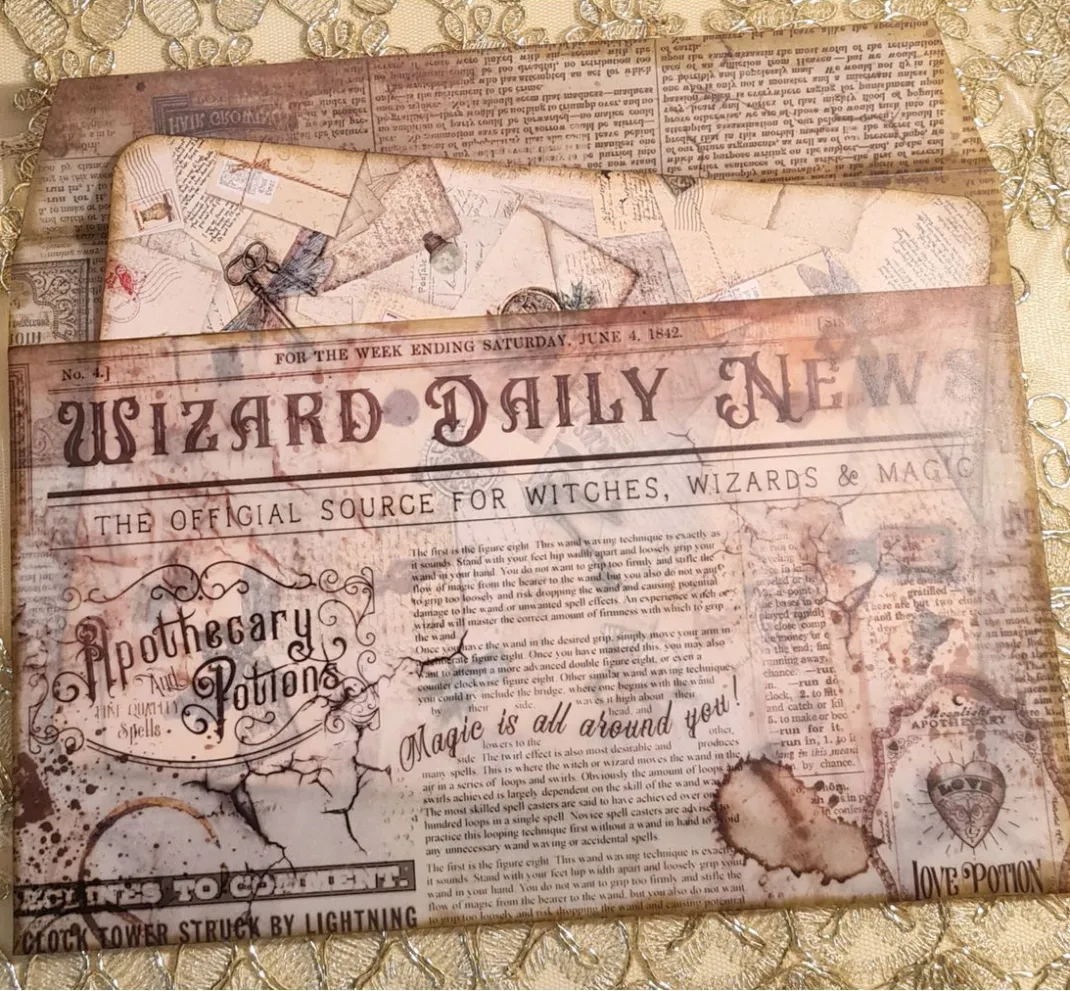 Ciao Bella Transparentpapier|Dekoelemente>Vellum Paper "Wizard Academy"