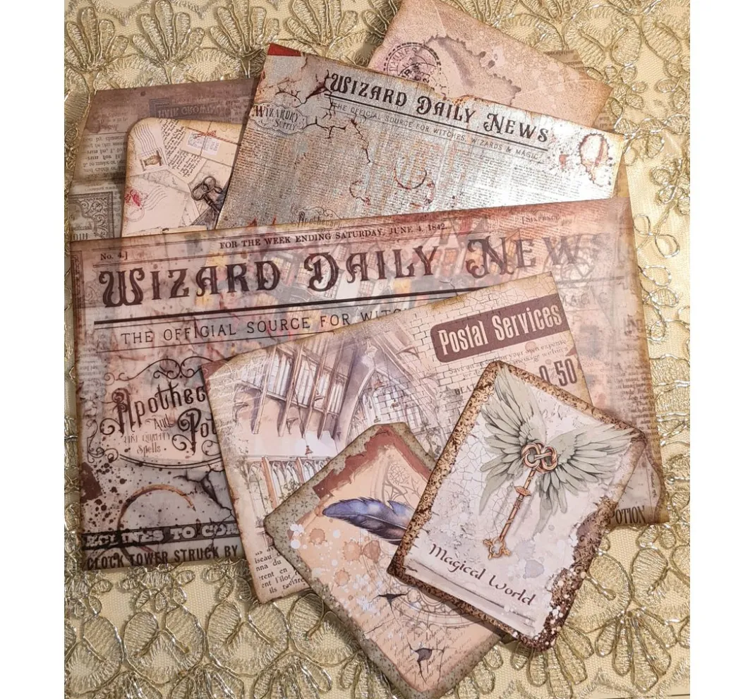 Ciao Bella Transparentpapier|Dekoelemente>Vellum Paper "Wizard Academy"