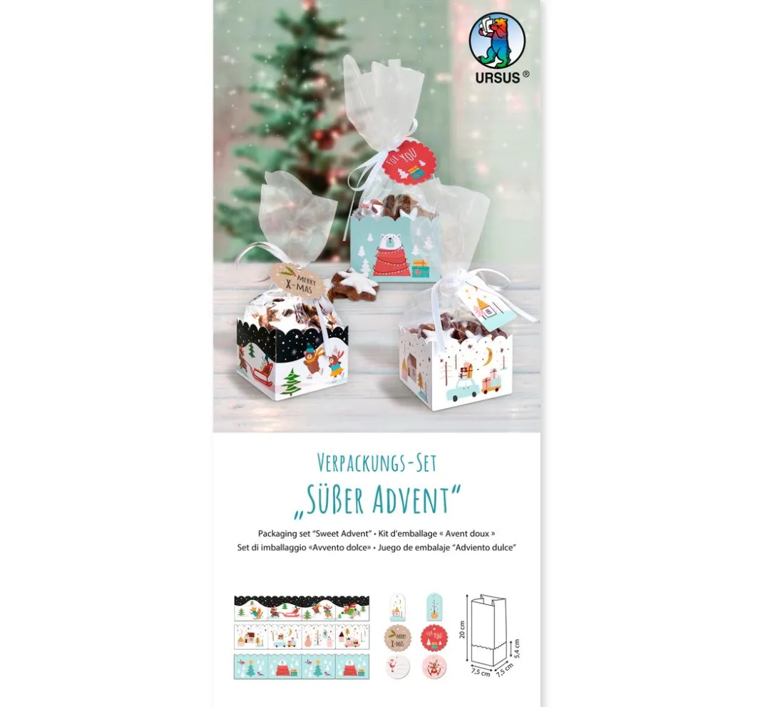 URSUS Backen>Verpackungs-Set "Süßer Advent"