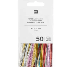 Rico Design Schutzhüllen & Zellglasbeutel|Bastelfolie>Verschlussstreifen "Bunt"