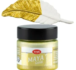 Viva Decor Effektfarbe|Bastelfarbe>Maya Gold, 45ml