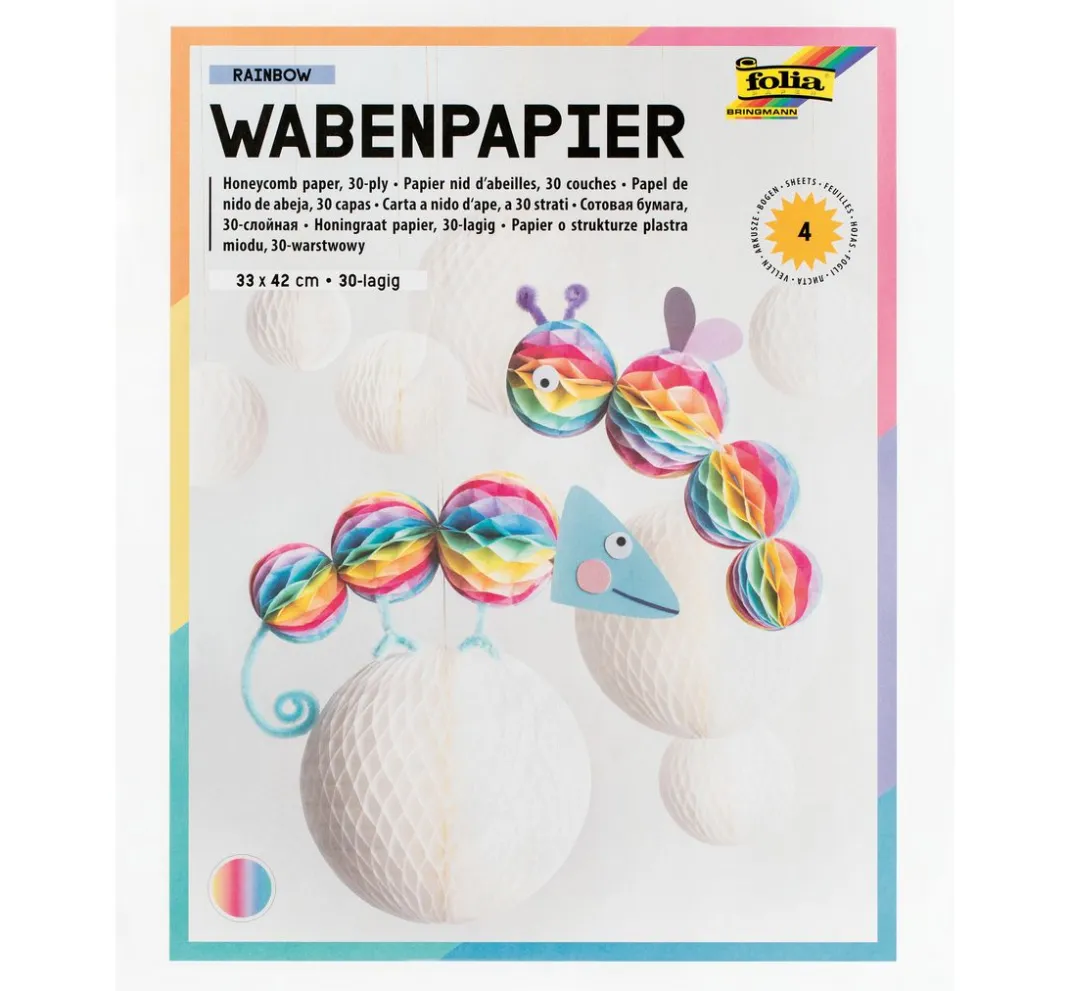 folia Spezialpapier & -Karton>Wabenpapier 30-lagig