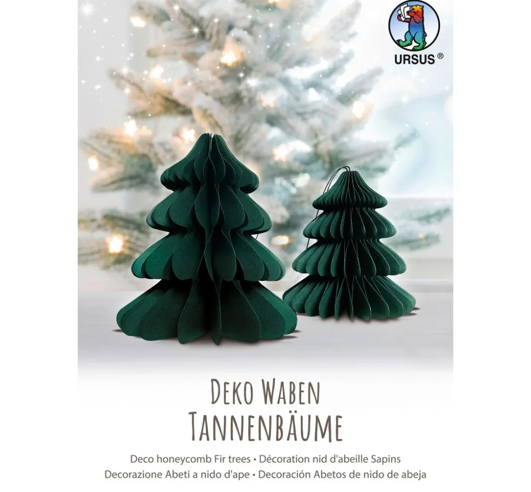 URSUS Weiteres|Tüten & Anhänger>Waben-Tannenbaum-Set