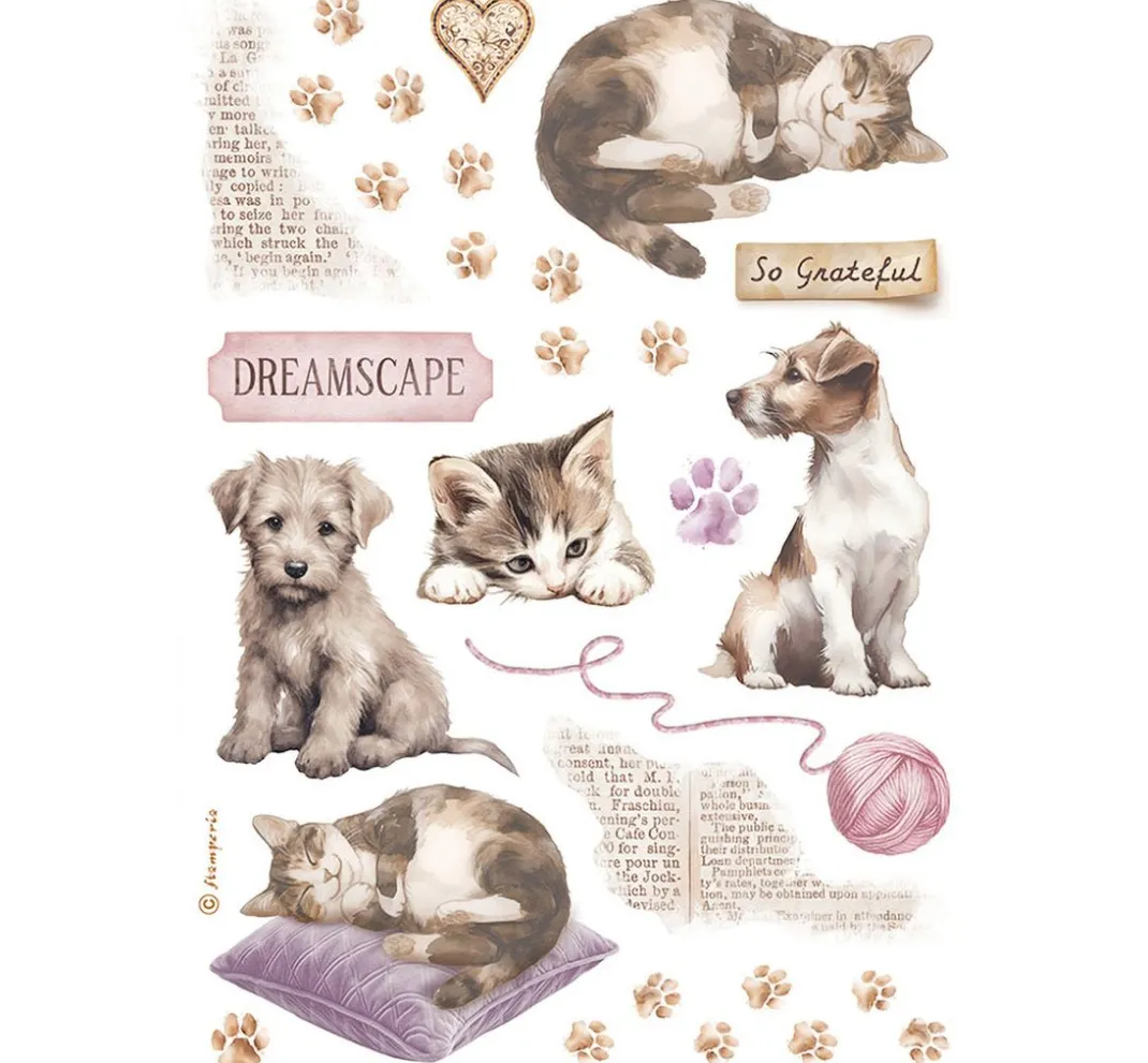 Stamperia Scrapbooking|Kartengestaltung>Washi Pad "Quiet Days"