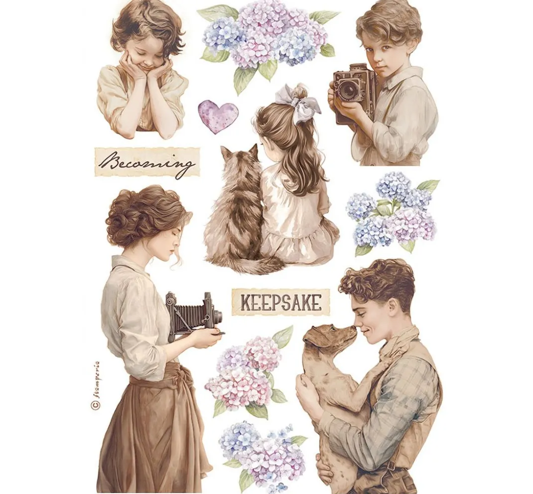 Stamperia Scrapbooking|Kartengestaltung>Washi Pad "Quiet Days"
