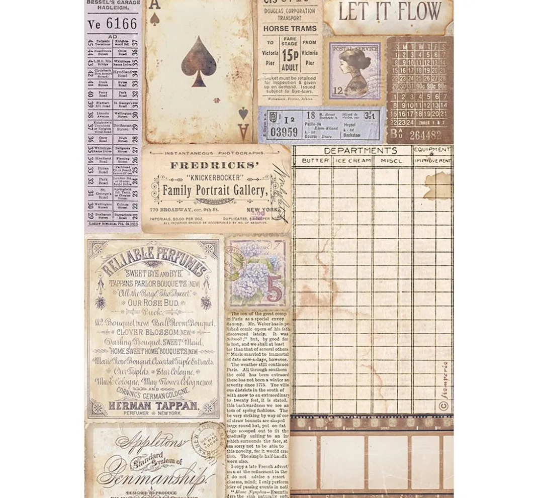 Stamperia Scrapbooking|Kartengestaltung>Washi Pad "Quiet Days"
