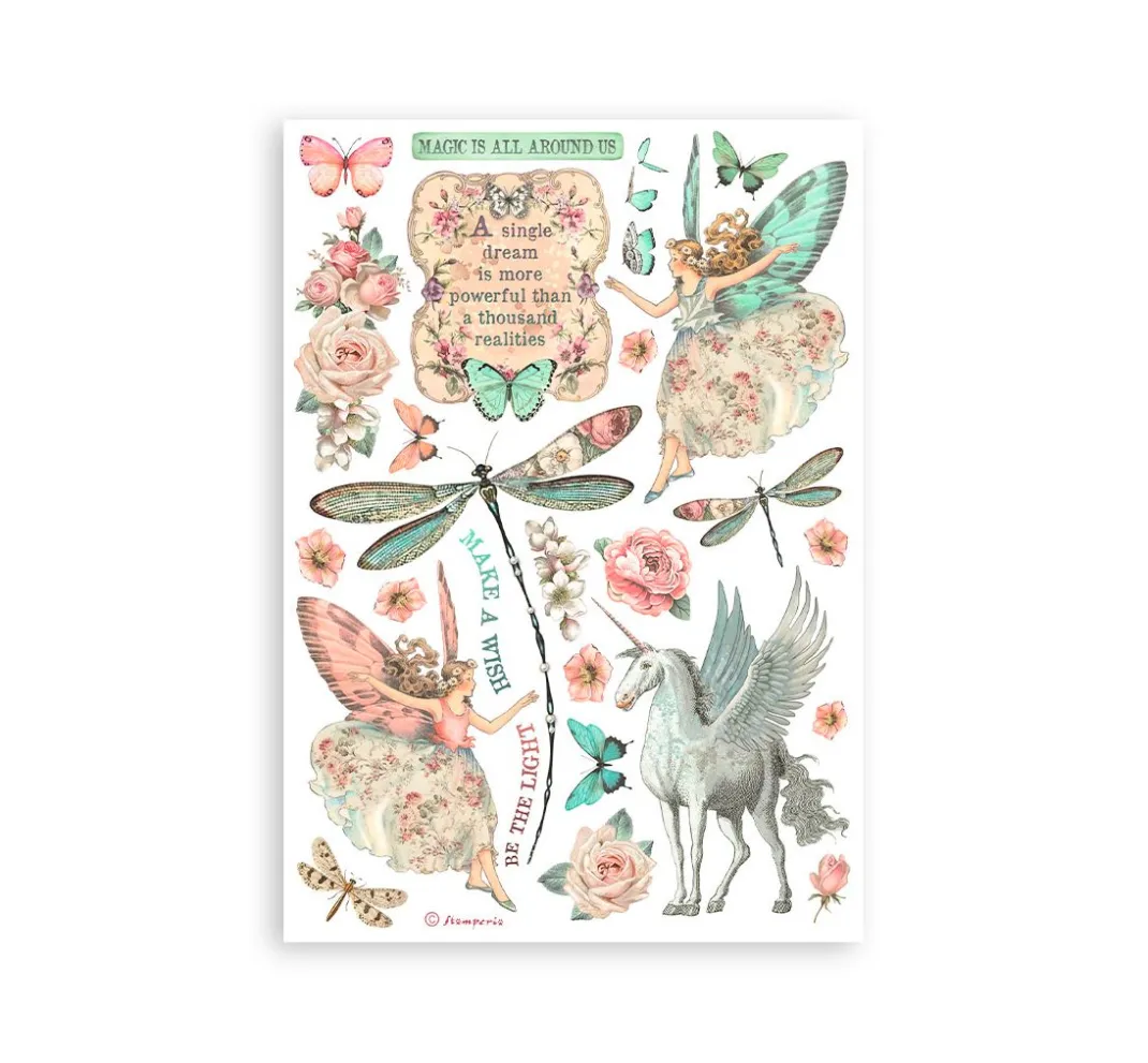Stamperia Sticker & Klebebänder|Kartengestaltung>Washi Pad "Wonderland"