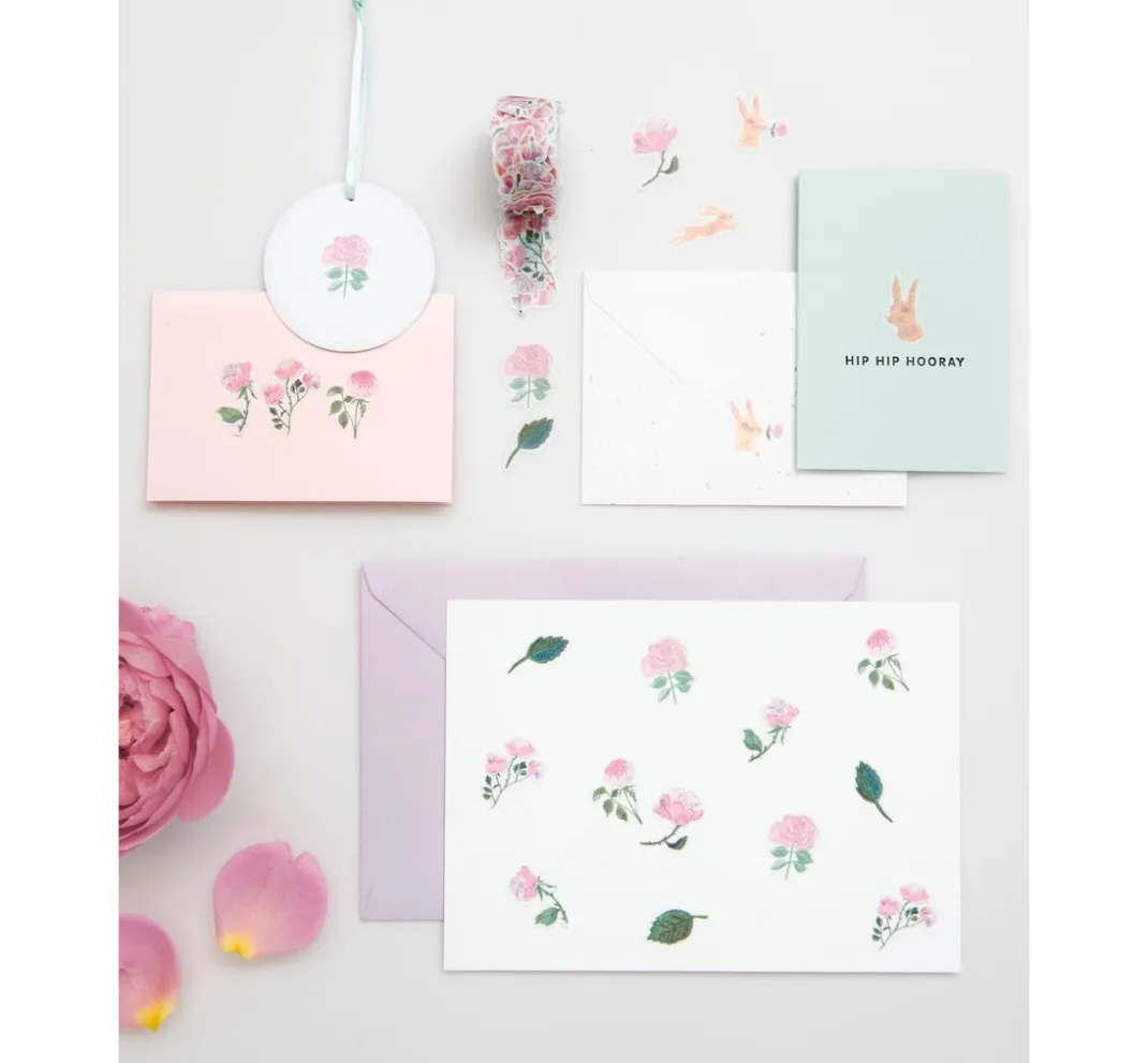 Rico Design Sticker & Klebebänder|Kartengestaltung>Washi Sticker "La Vie En Rose"