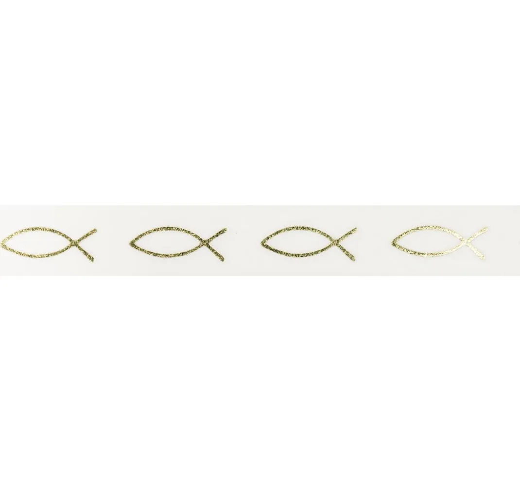 Rico Design Masking Tape|Bullet Journal>Washi Tape "Fische Gold"