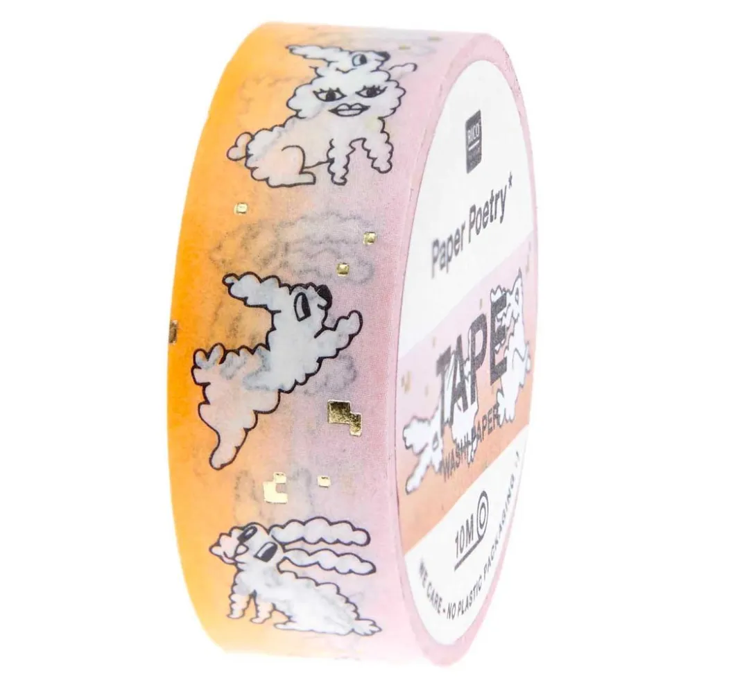 Rico Design Masking Tape|Sticker & Klebebänder>Washi Tape "Futschikato Hasen"