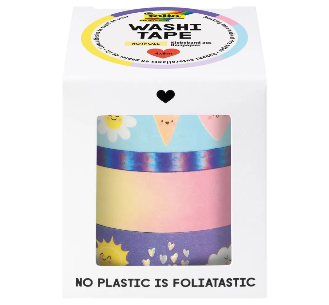 folia Sticker & Klebebänder|Kartengestaltung>Washi Tape Set "Hot Foil Sunnyside"