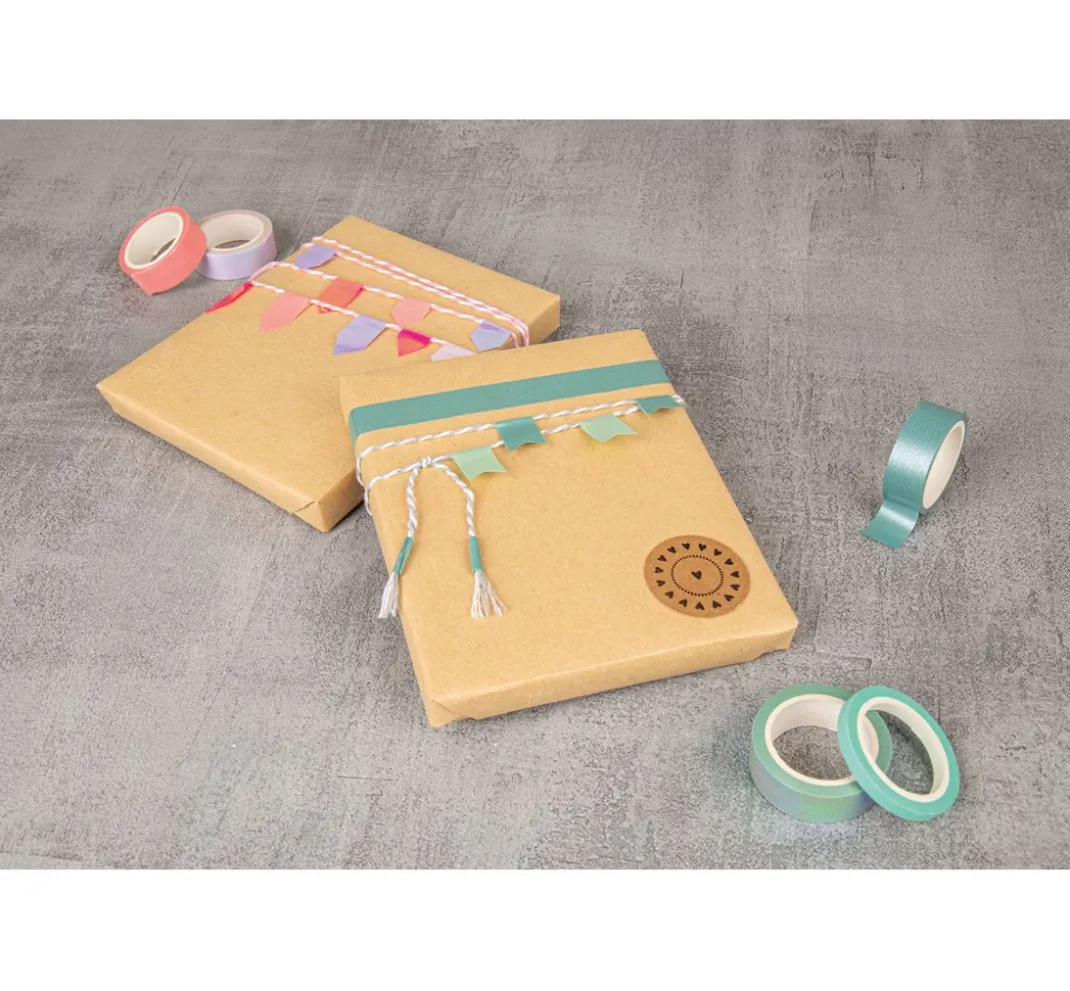Rayher Masking Tape|Sticker & Klebebänder>Washi Tape "Shiny Mix"
